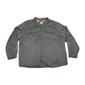 LEGENDARY WHITETAILS JOURNEYMAN Tarmac Grey Flannel Lined Shirt Jacket Men's 5XL